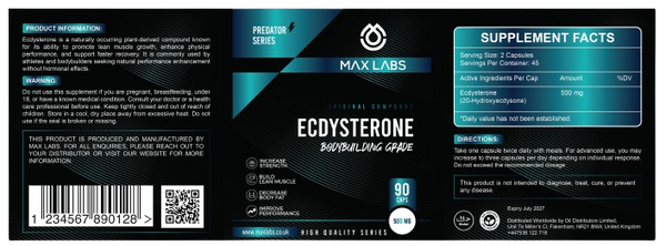 Ecdysterone - Ingredients Label